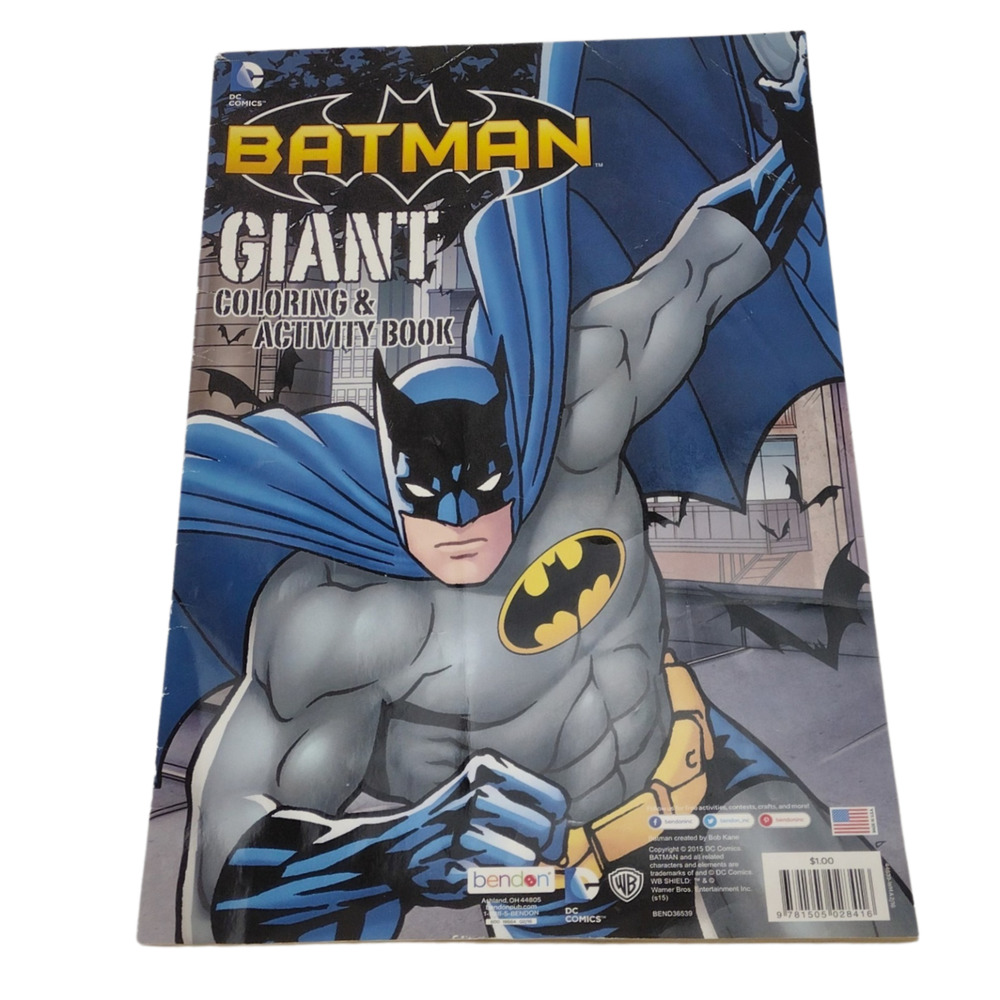 Batman Giant Coloring & Activity Book DC Comics Bendon 2011